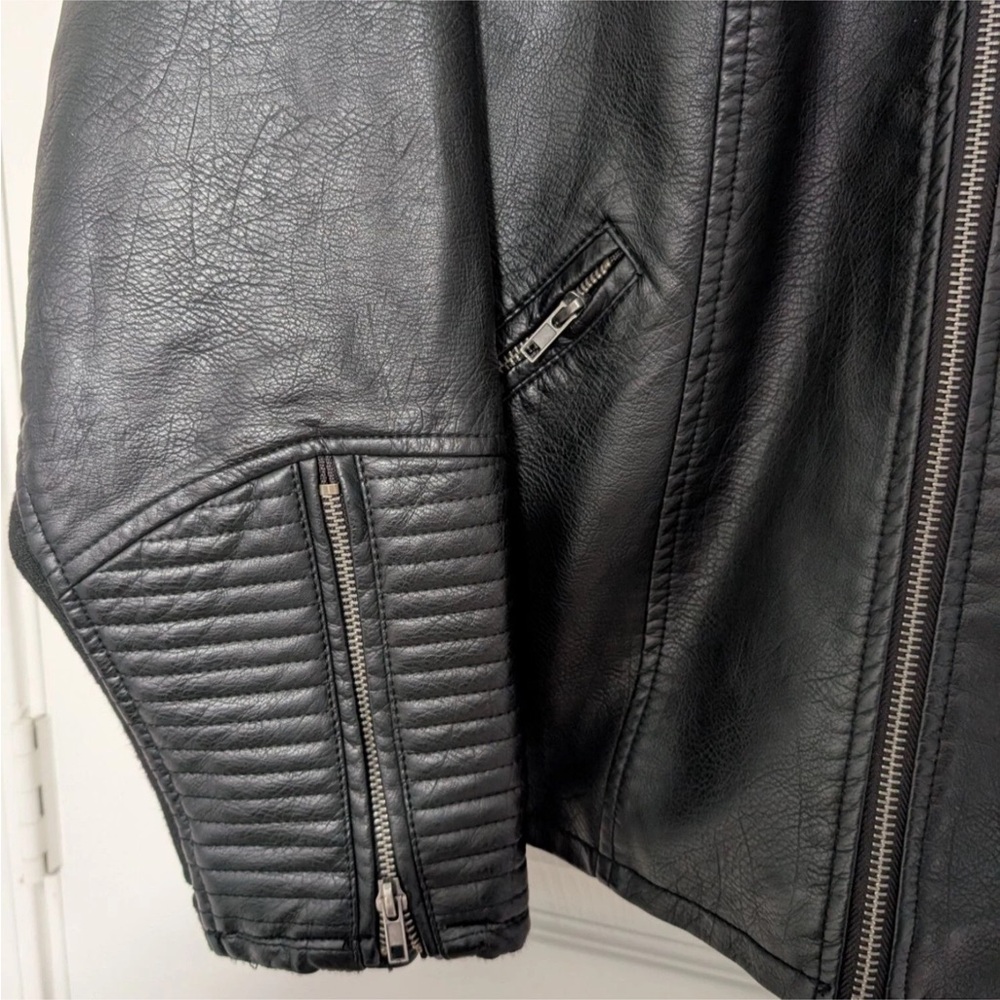 Torrid Faux Leather collarless Moto Jacket - Picture 10 of 12